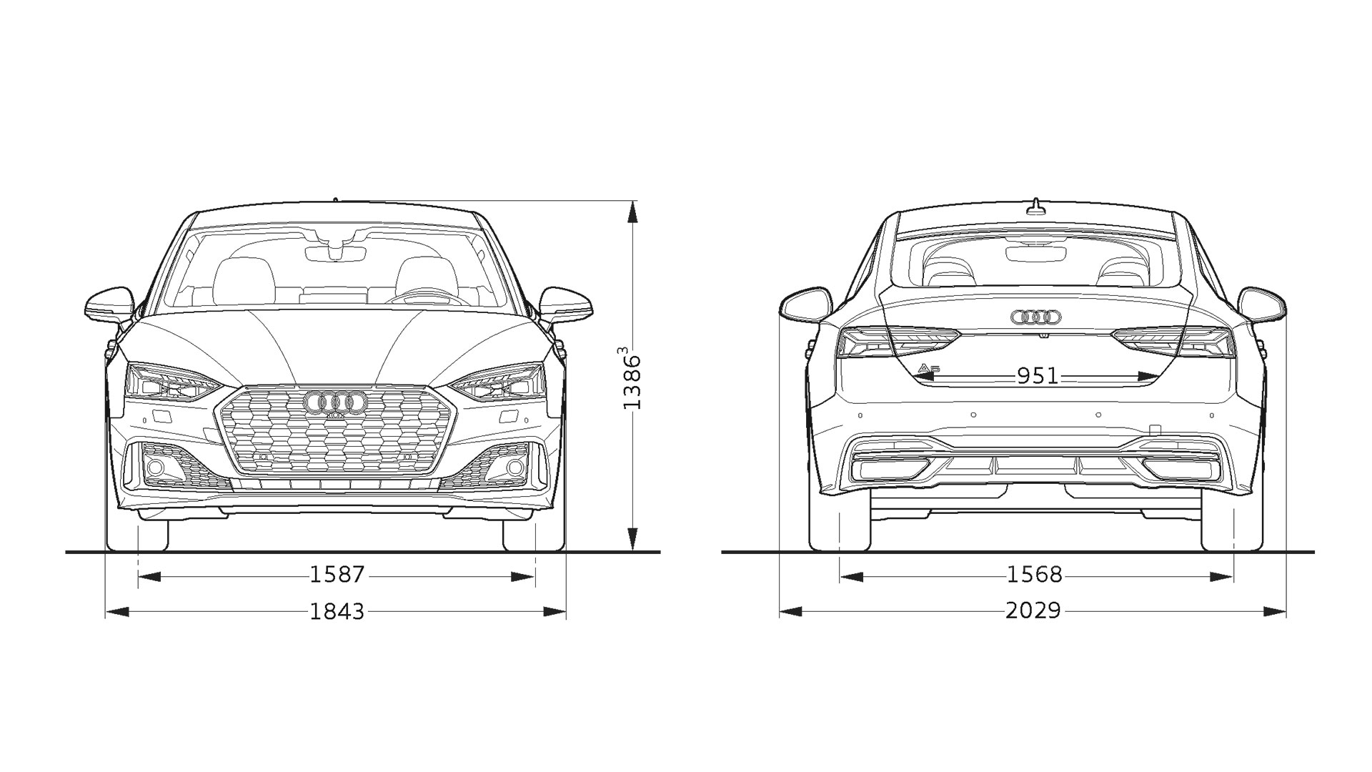 Dimensions > Audi A5 Sportback > A5 > Audi Australia